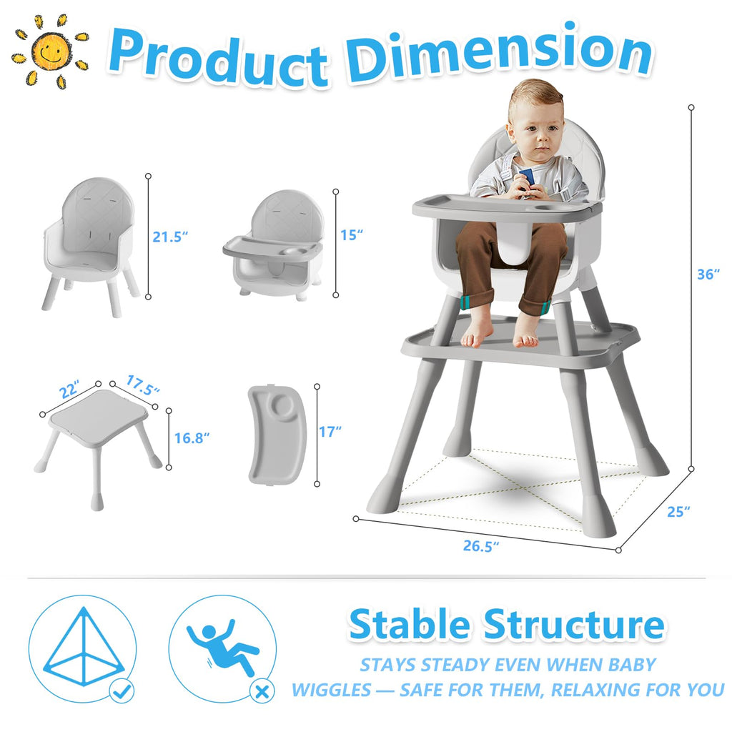 6 in 1 Baby High Chair U943220