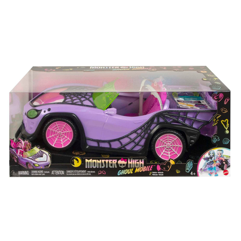 Purple Convertible Toy Car with Spiderweb Details Q844