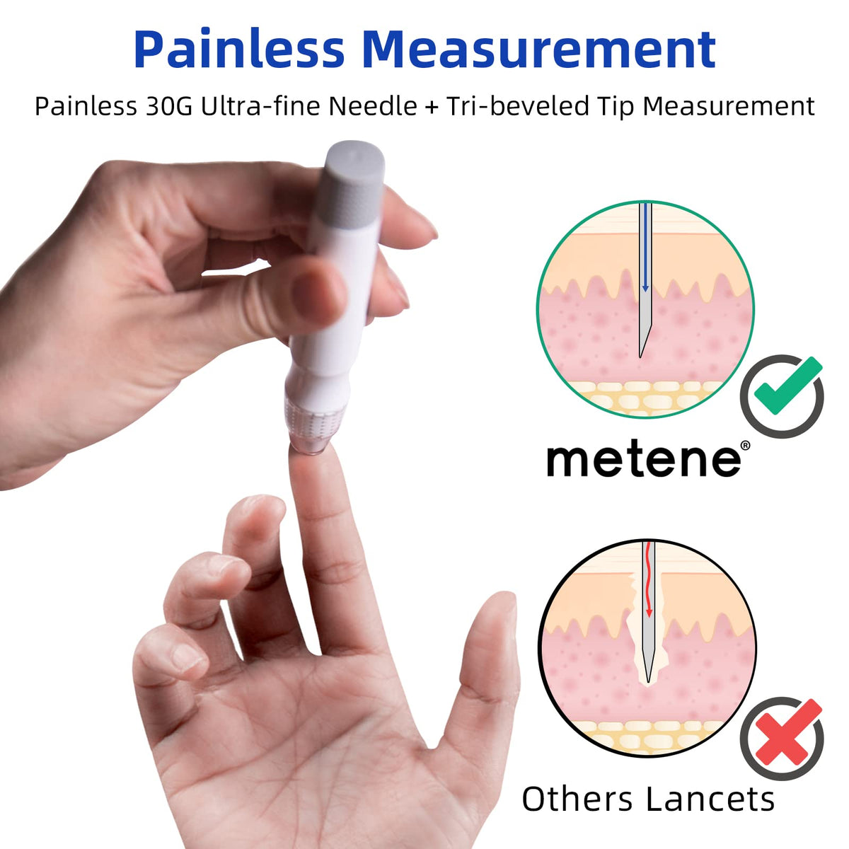 Blood Glucose Monitor Kit & Twist Top Lancets C110