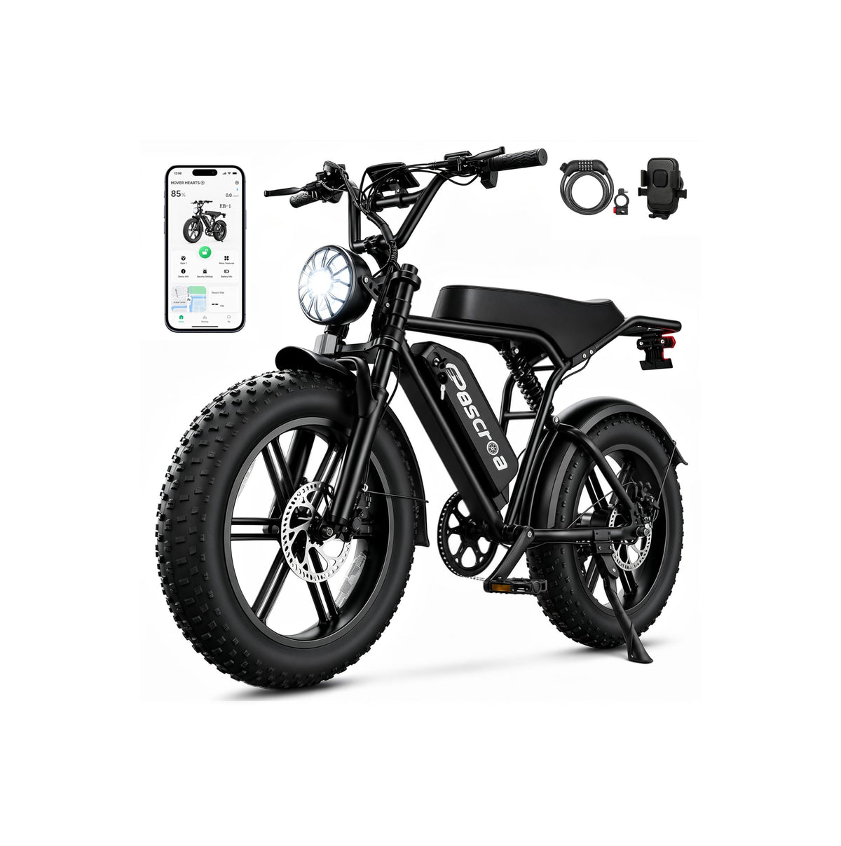 1500W Peak 20" Fat Tire Electric Bike H2436