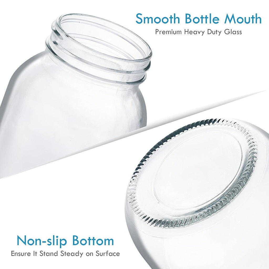 16 oz Clear Glass Mason Jars with Lids and Bands, 12 Pack C6657