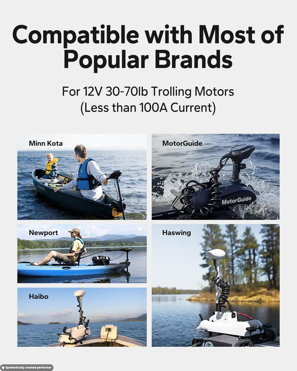 12V 100Ah LiFePO4 Trolling Motor Battery W4291