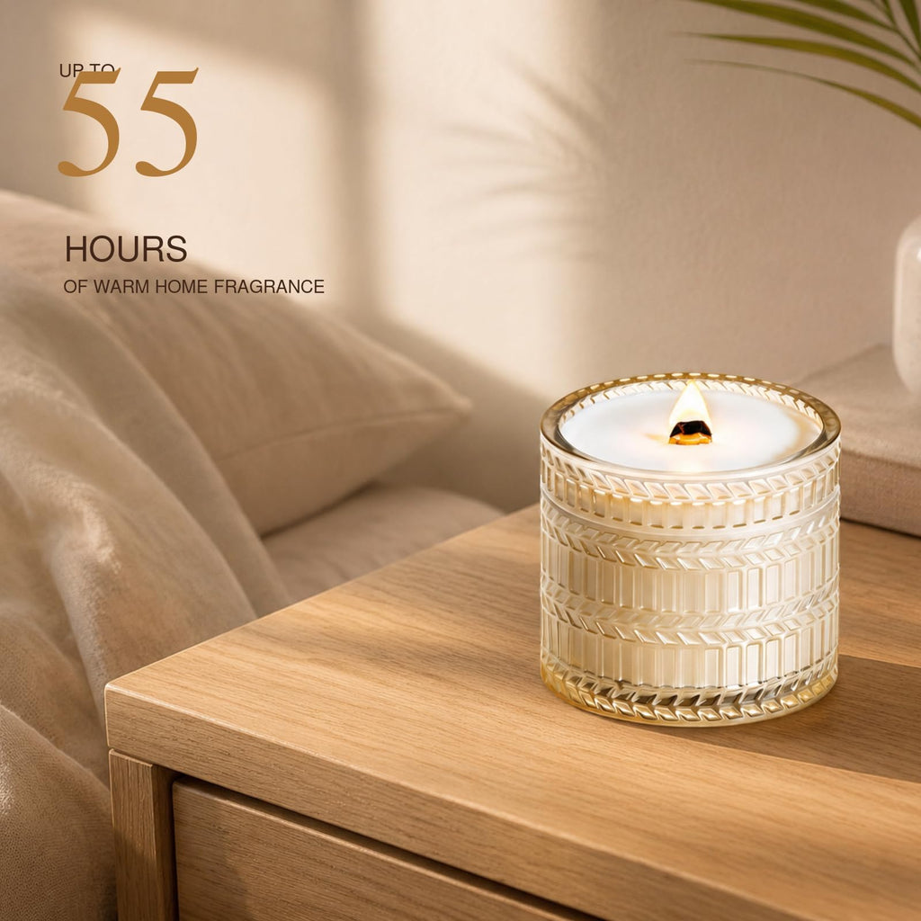 Vanilla Coconut Wood Wick Candle 7.4 oz H602
