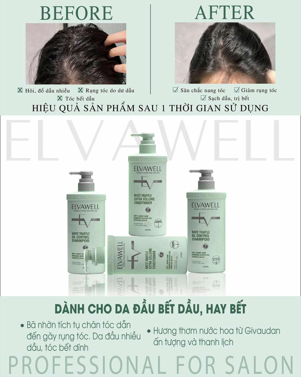 White Shampoo & Conditioner Set 16.9 fl oz Each T58084