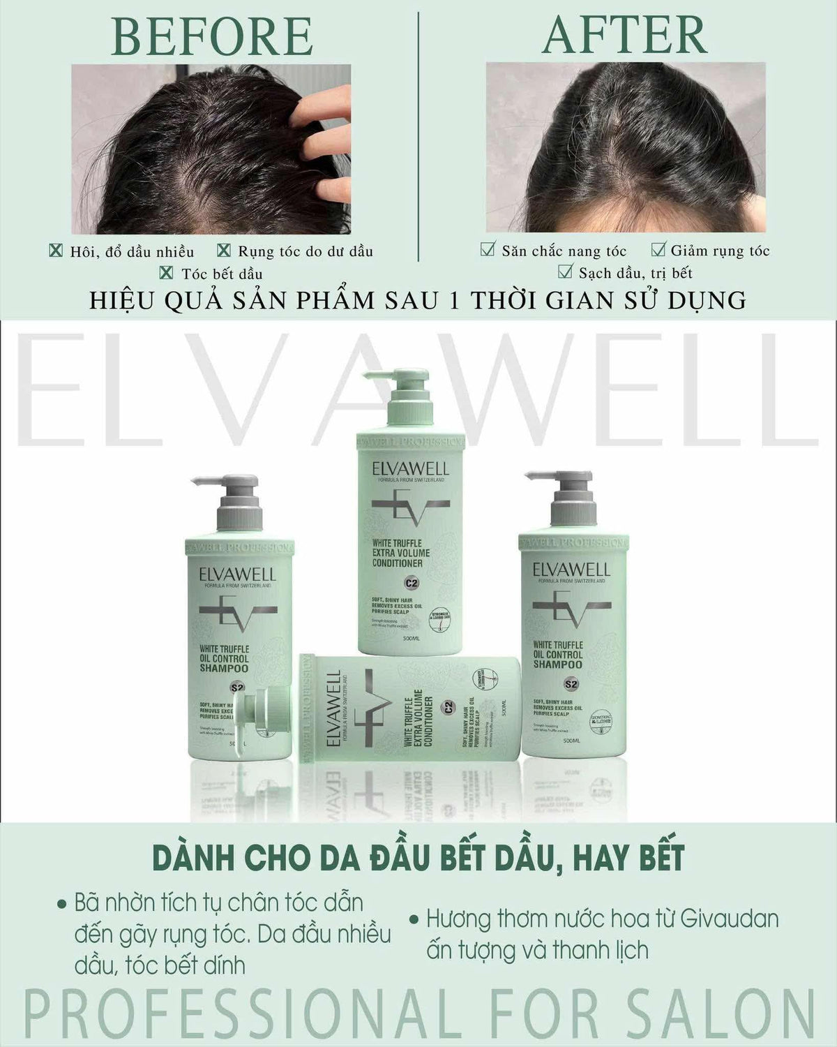 White Shampoo & Conditioner Set 16.9 fl oz Each T58084