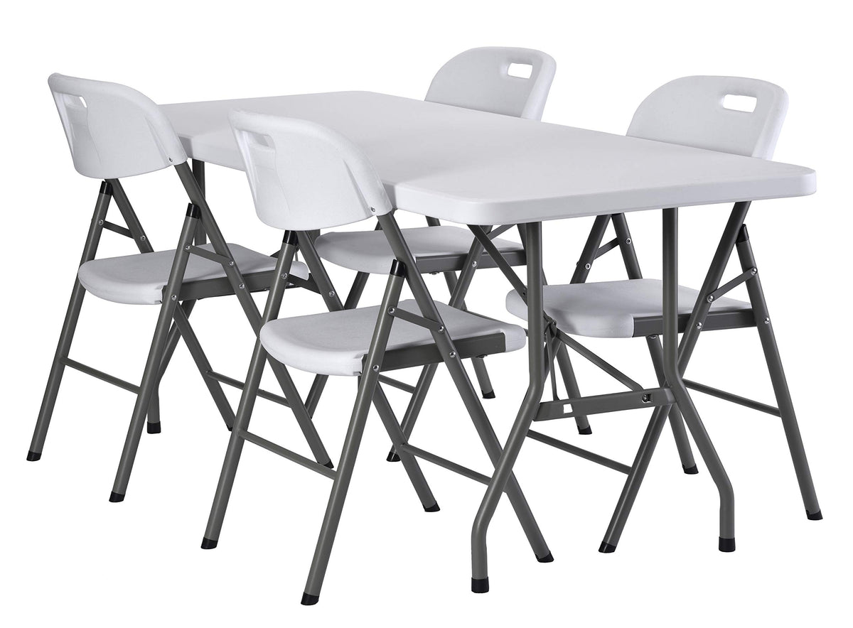 White Folding Utility Table R9746
