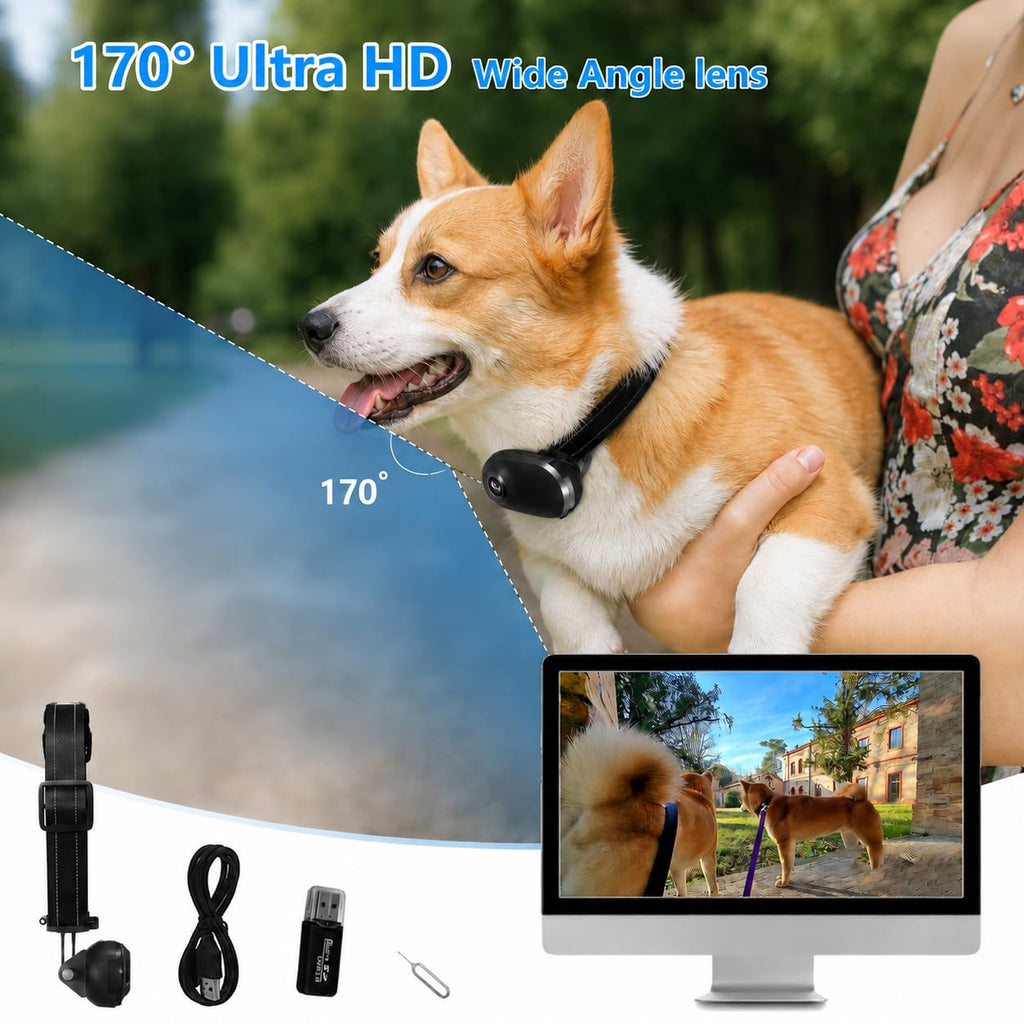 1080P Wireless Mini Pet Camera Collar G24499