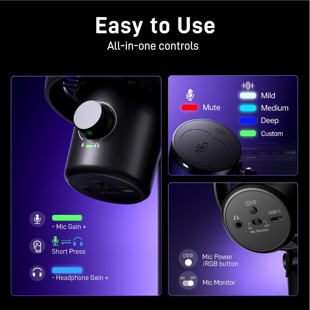 Wireless USB Gaming Microphone F117