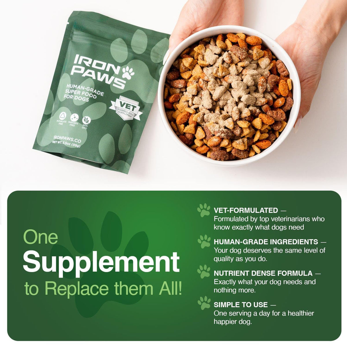 Greens Powder Supplement 3.5 oz Q823