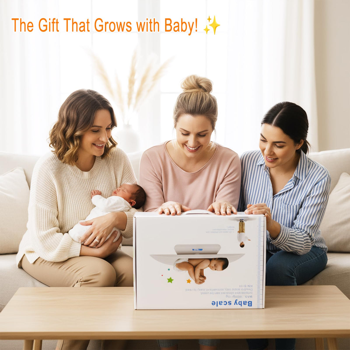 Baby Scale with Measuring Tray, LCD, 3 Weighing Modes I11537