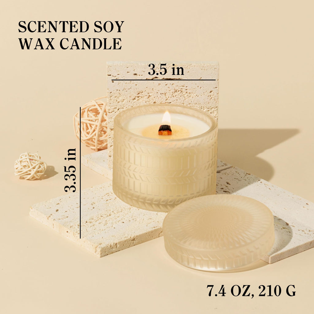 Vanilla Coconut Wood Wick Candle 7.4 oz H602