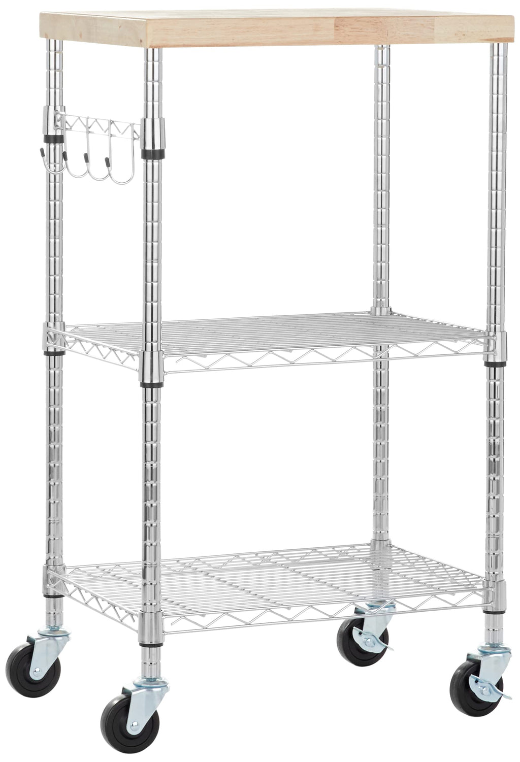 3-Tier Kitchen Storage Rack with Caster Wheels C5210
