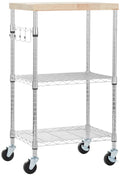 3-Tier Kitchen Storage Rack with Caster Wheels C5210