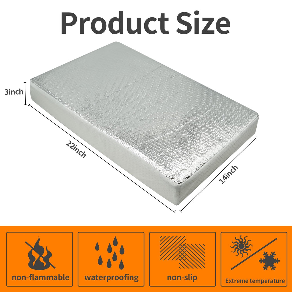 22 x 14 Inch RV Vent Insulator with Reflective Surface O4999
