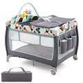 4 in 1 Portable Baby Crib Playpen with Bassinet S542