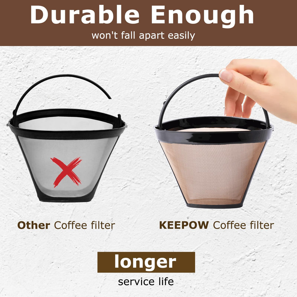 Reusable Coffee Filter 8-12 Cup E7568