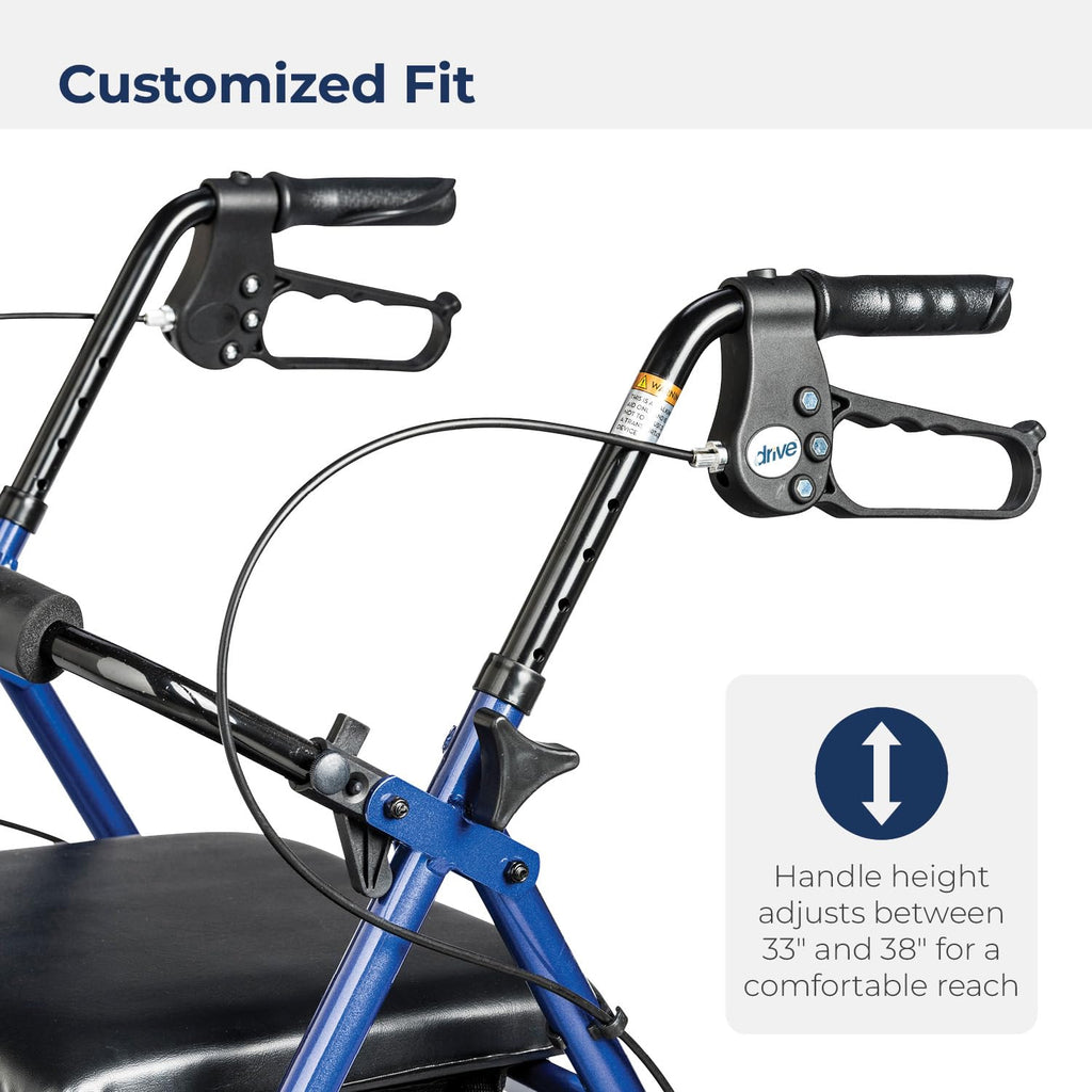 Foldable Rollator Walker with Seat H16161