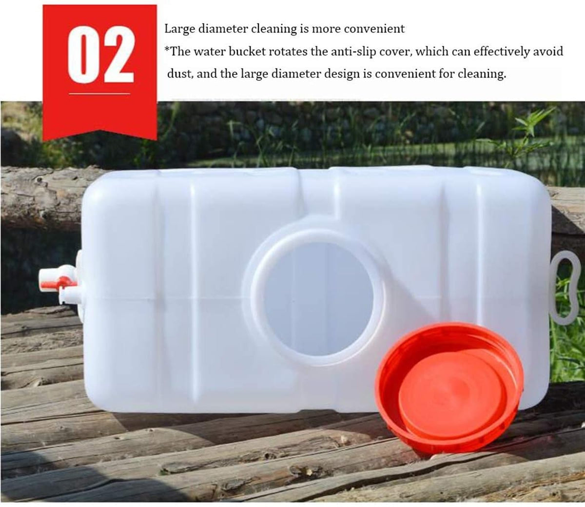 Camping Water Storage Bucket with Faucet U440190