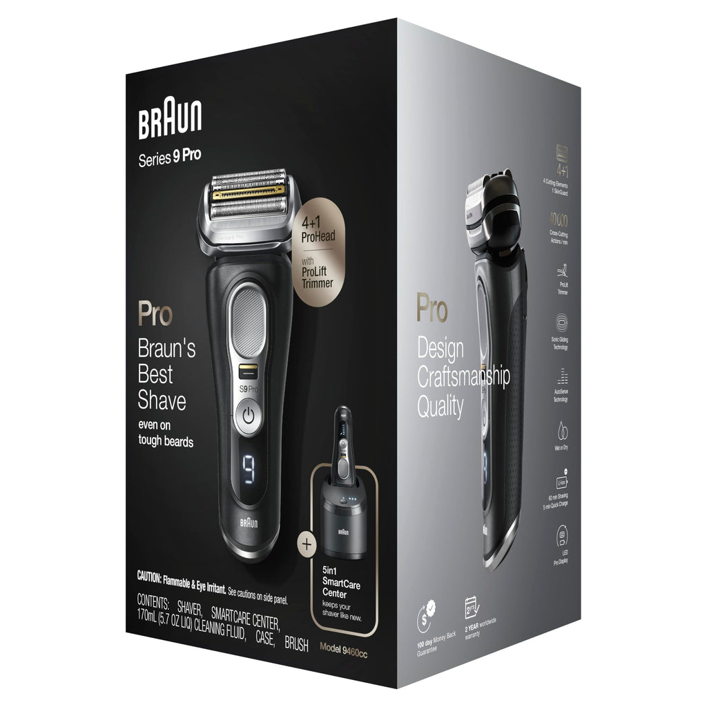 Electric Waterproof Foil Razor with Beard Trimmer D736