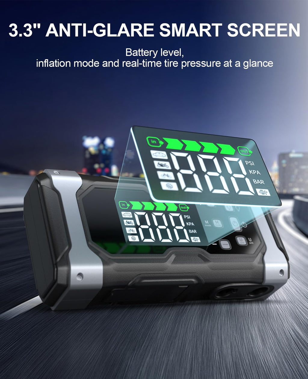 12V Portable Car Jump Starter with 150PSI Air Compressor Z5418