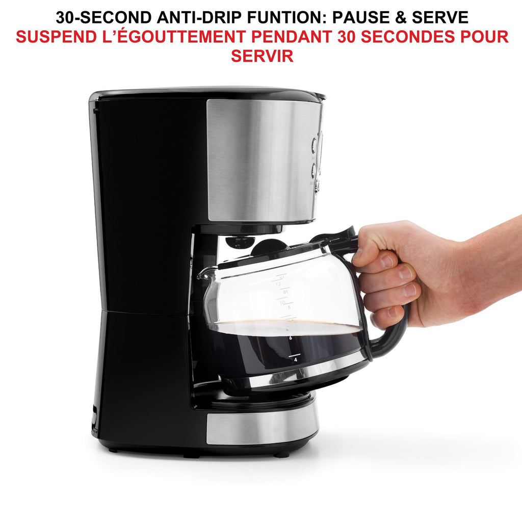 Programmable 12 Cup Stainless Steel Coffee Maker V89517