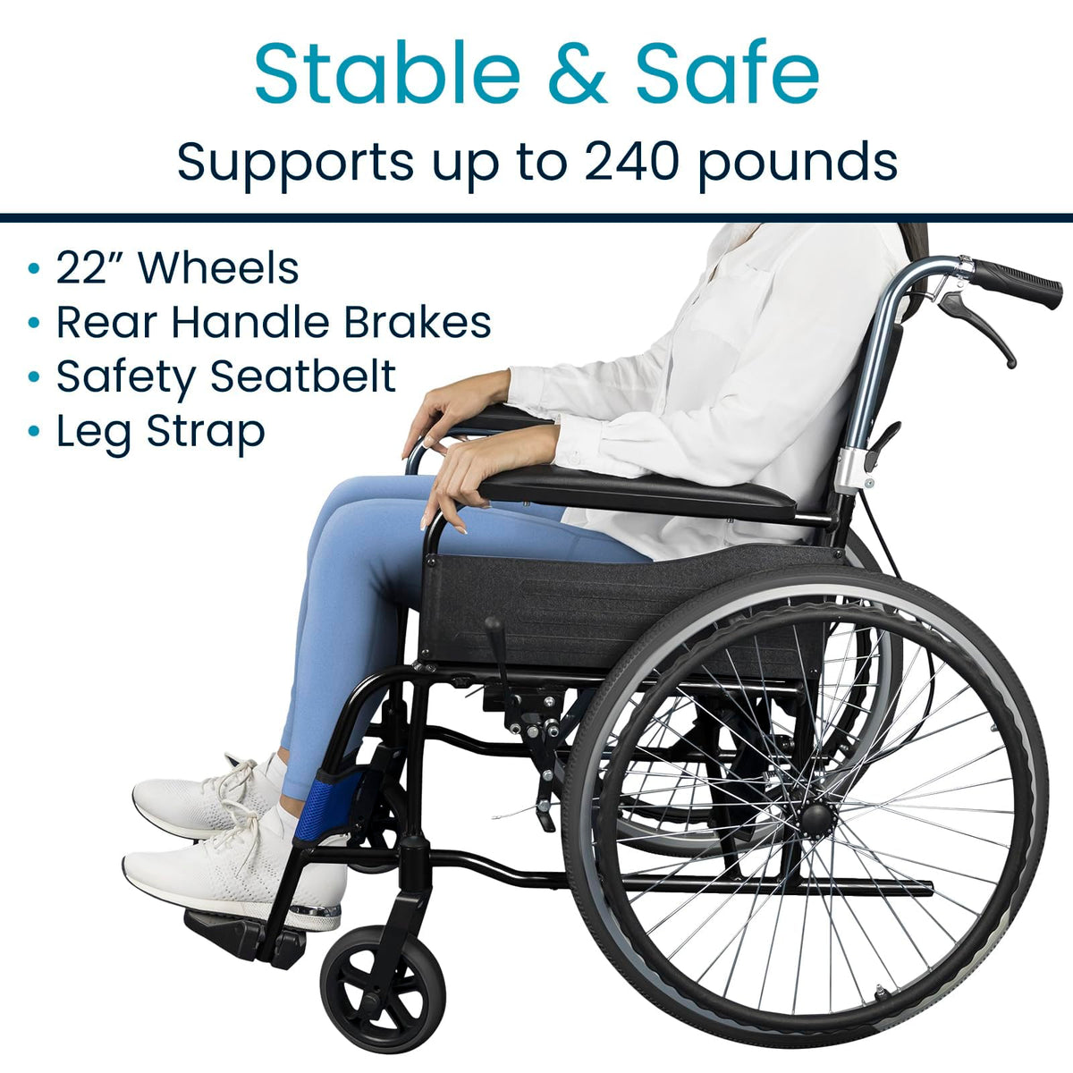 Ultra Lightweight Foldable Wheelchair T17910