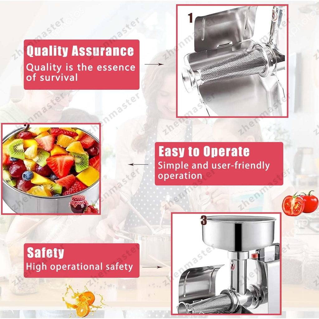 450W Stainless Steel Electric Tomato Strainer J44979
