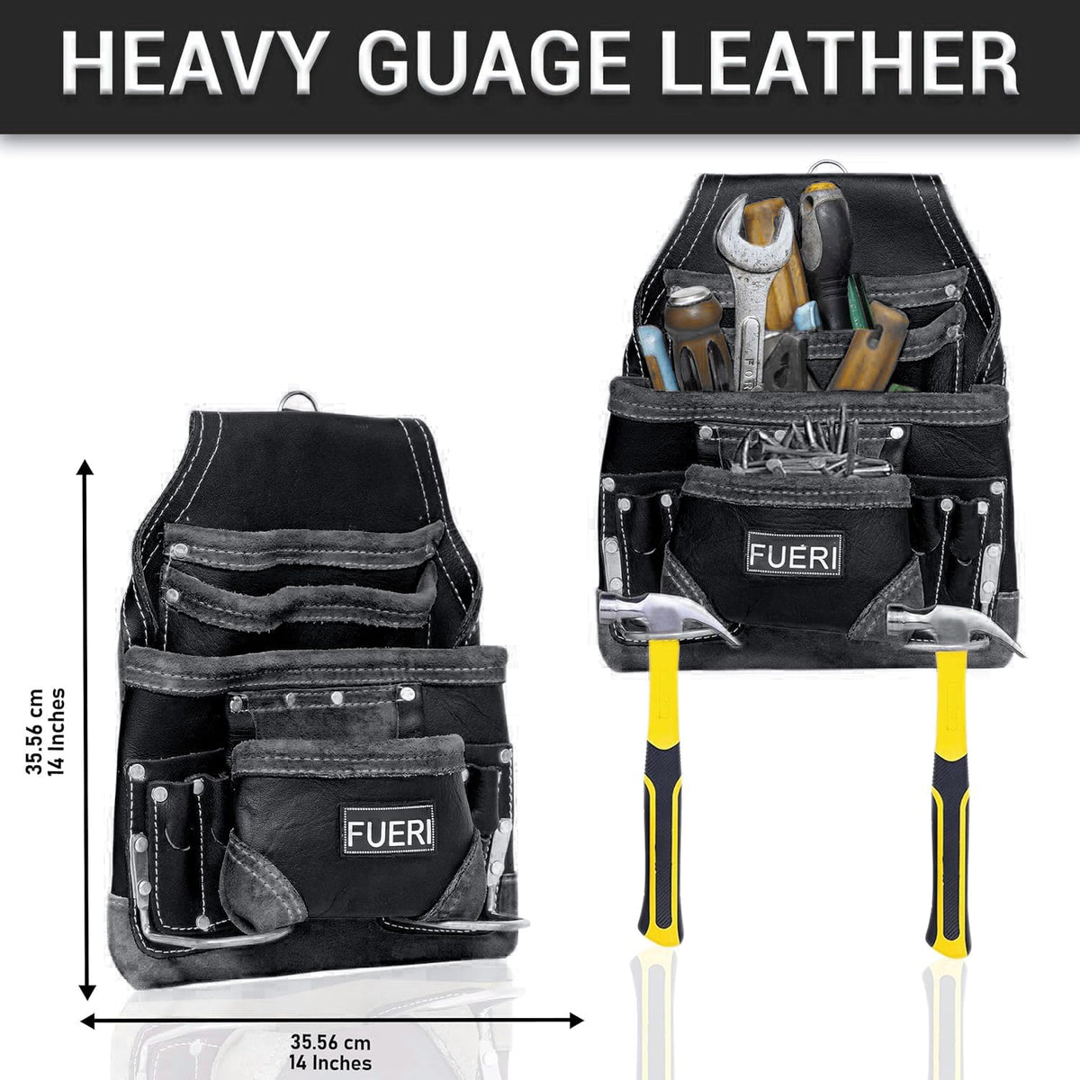 Leather 16 Pocket Tool Belt V680