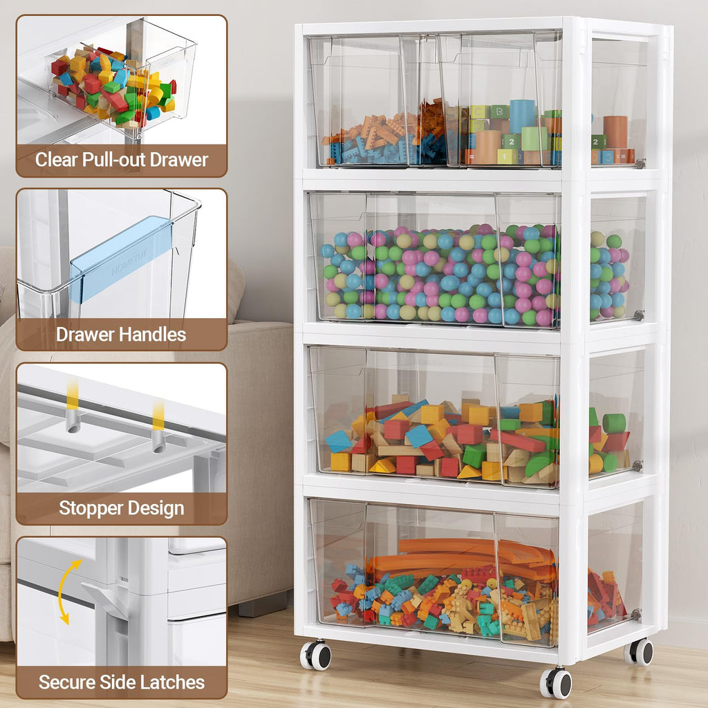 Extra Large 3 Drawer Storage Cart T946