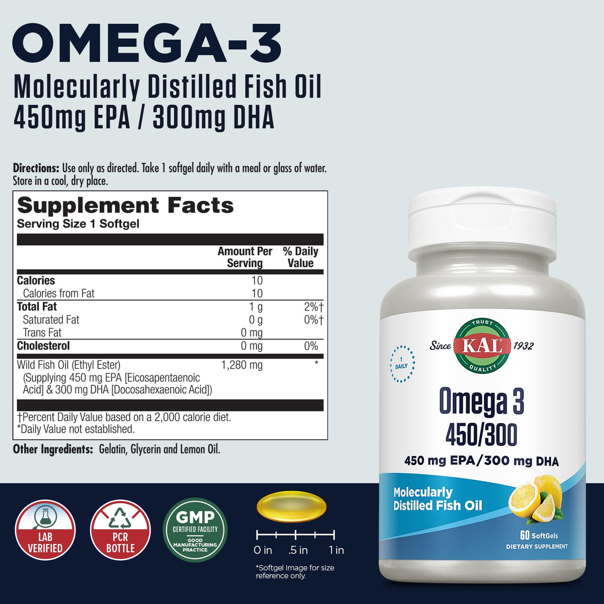 Omega 3 Fish Oil Softgels A885165