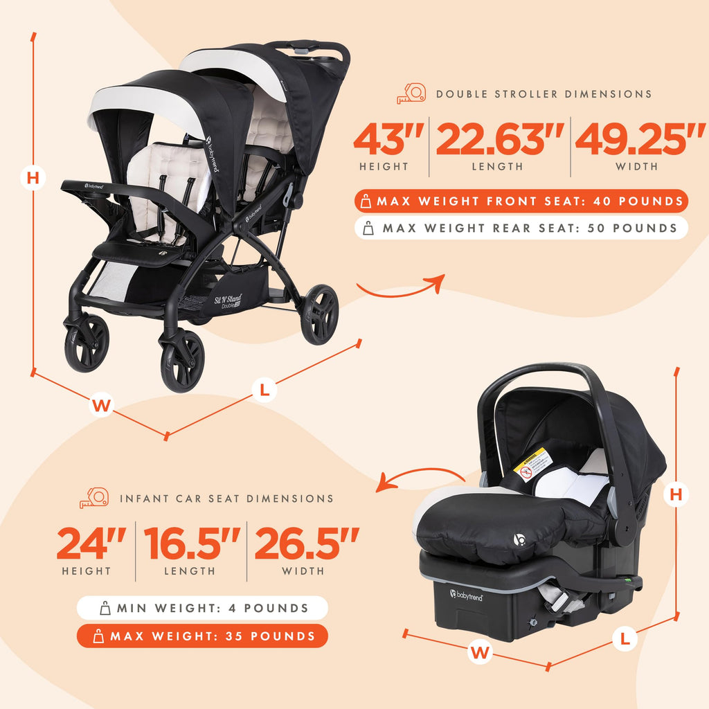 Double Stroller & Car Seat J229336