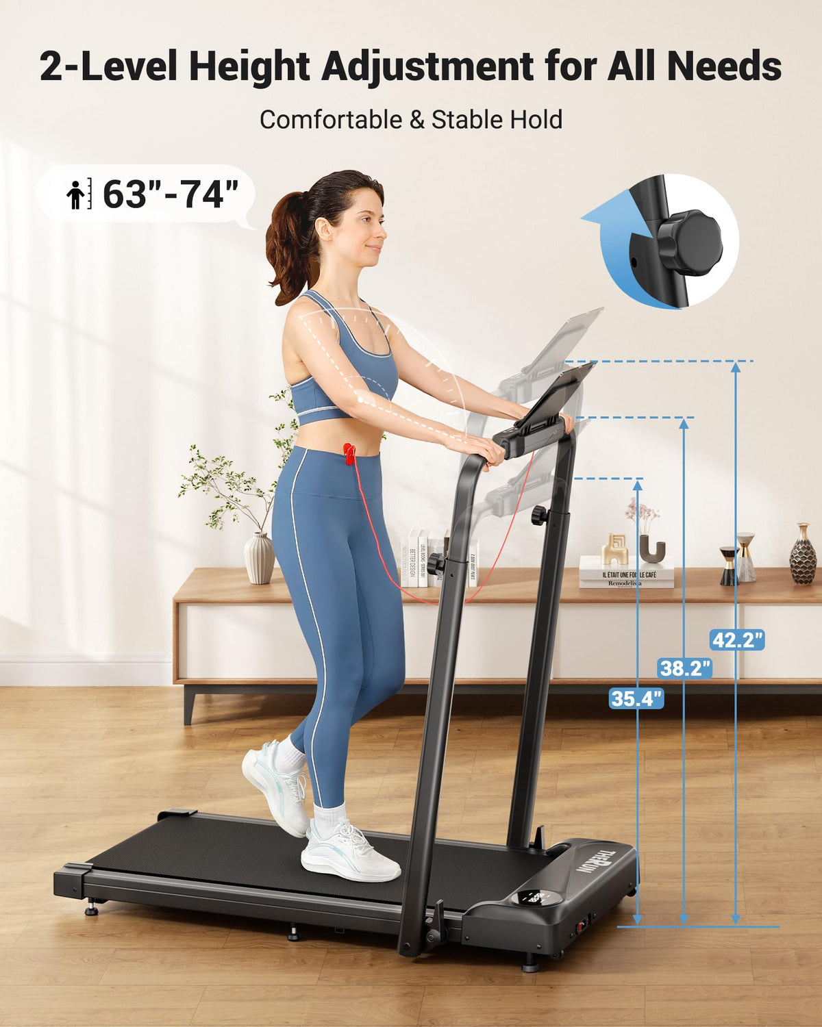 Walking Pad with Handle Bar D61422