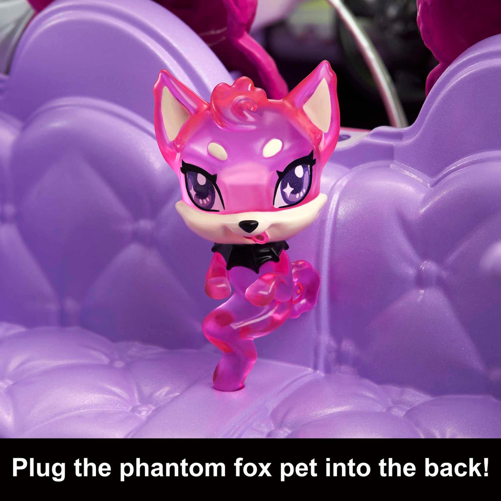 Purple Convertible Toy Car with Spiderweb Details Q844