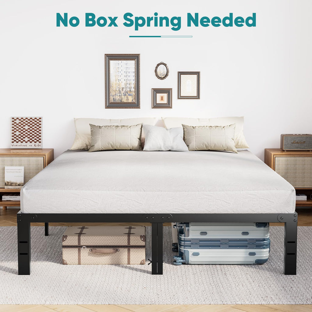Queen 18 Inch Metal Platform Bed Frame X437050