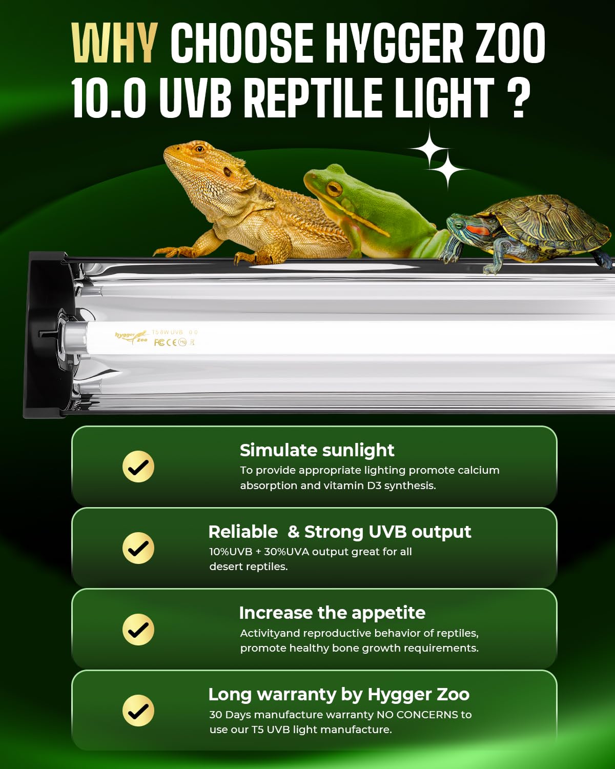 24W UVB Reptile Light Fixture Combo Kit G18574