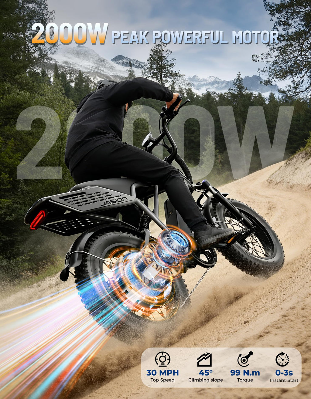 Electric Bike with 48V Removable Battery H9026