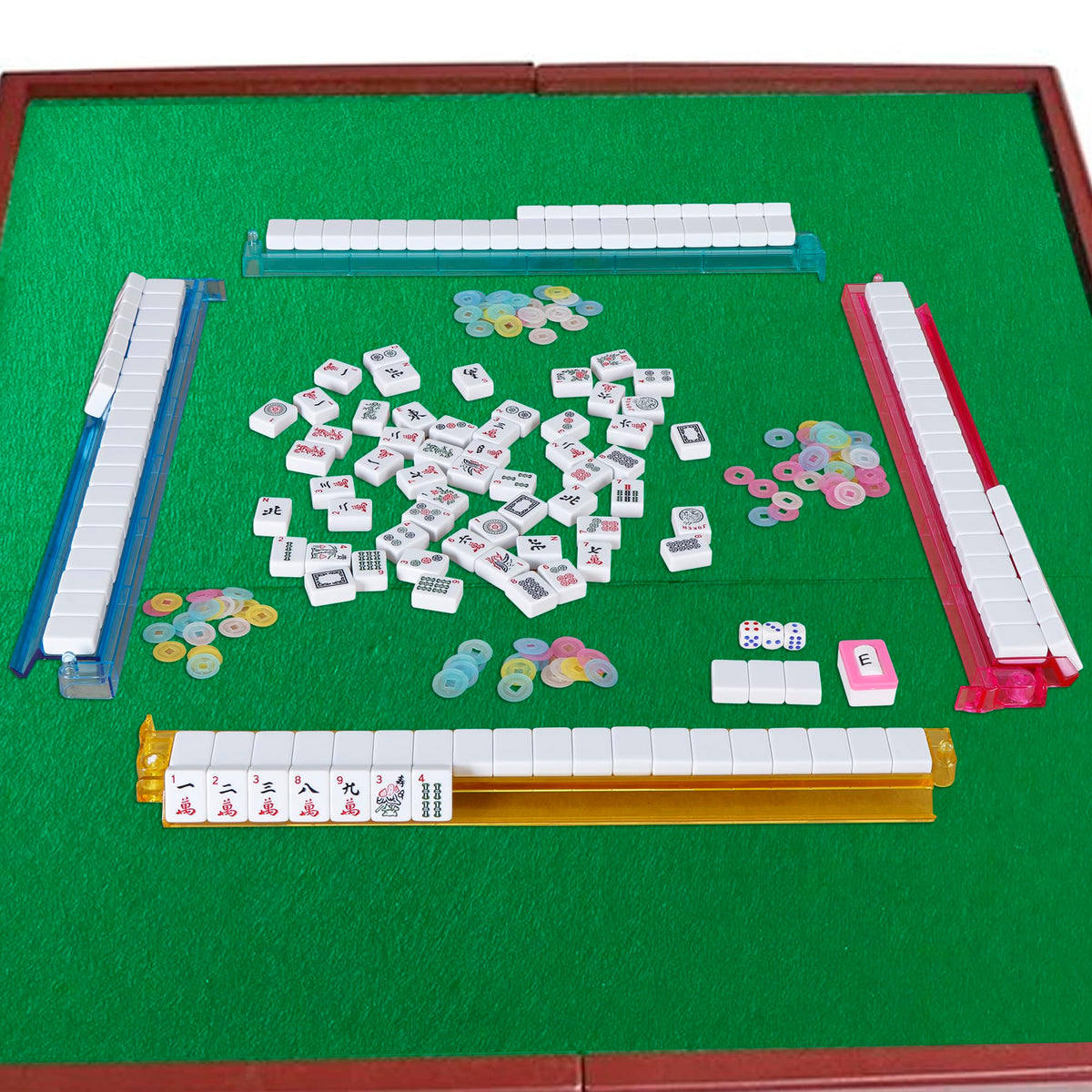166 Tiles Mah Jongg Set with Soft Velour Bag L41030