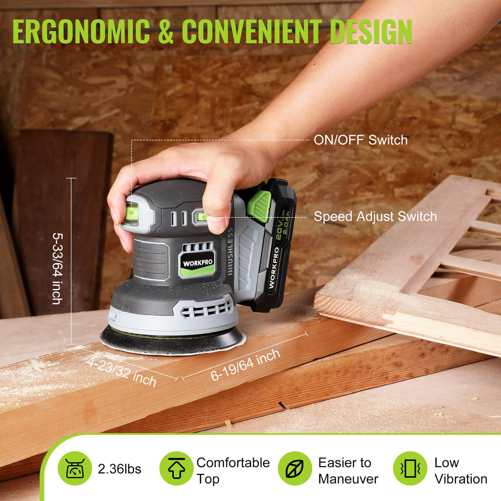 5-Inch Cordless Random Orbital Sander A634604