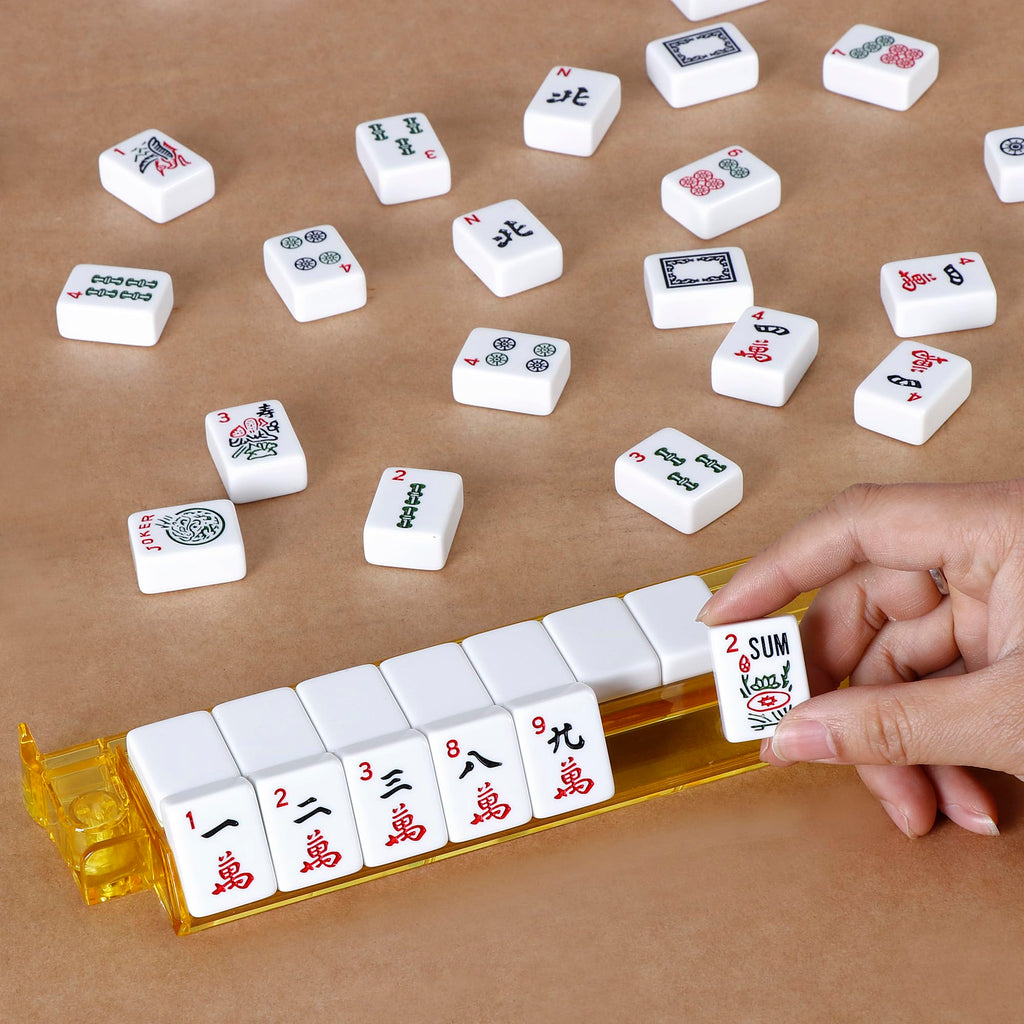 166 Tiles Mah Jongg Set with Soft Velour Bag L41030