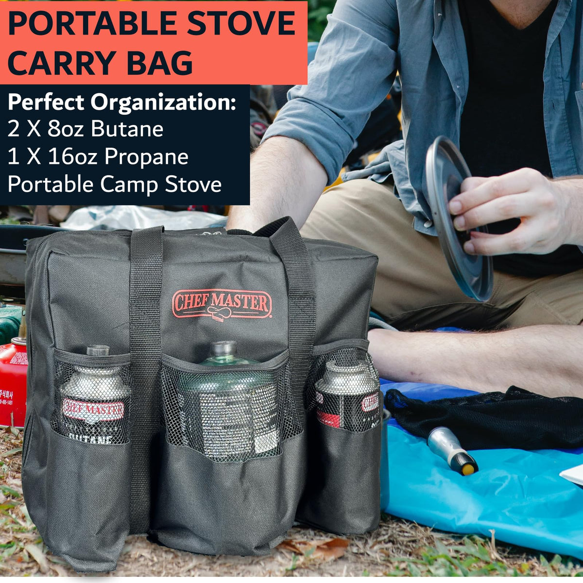 Camp Stove Carry Bag Multi-Pocket S652199