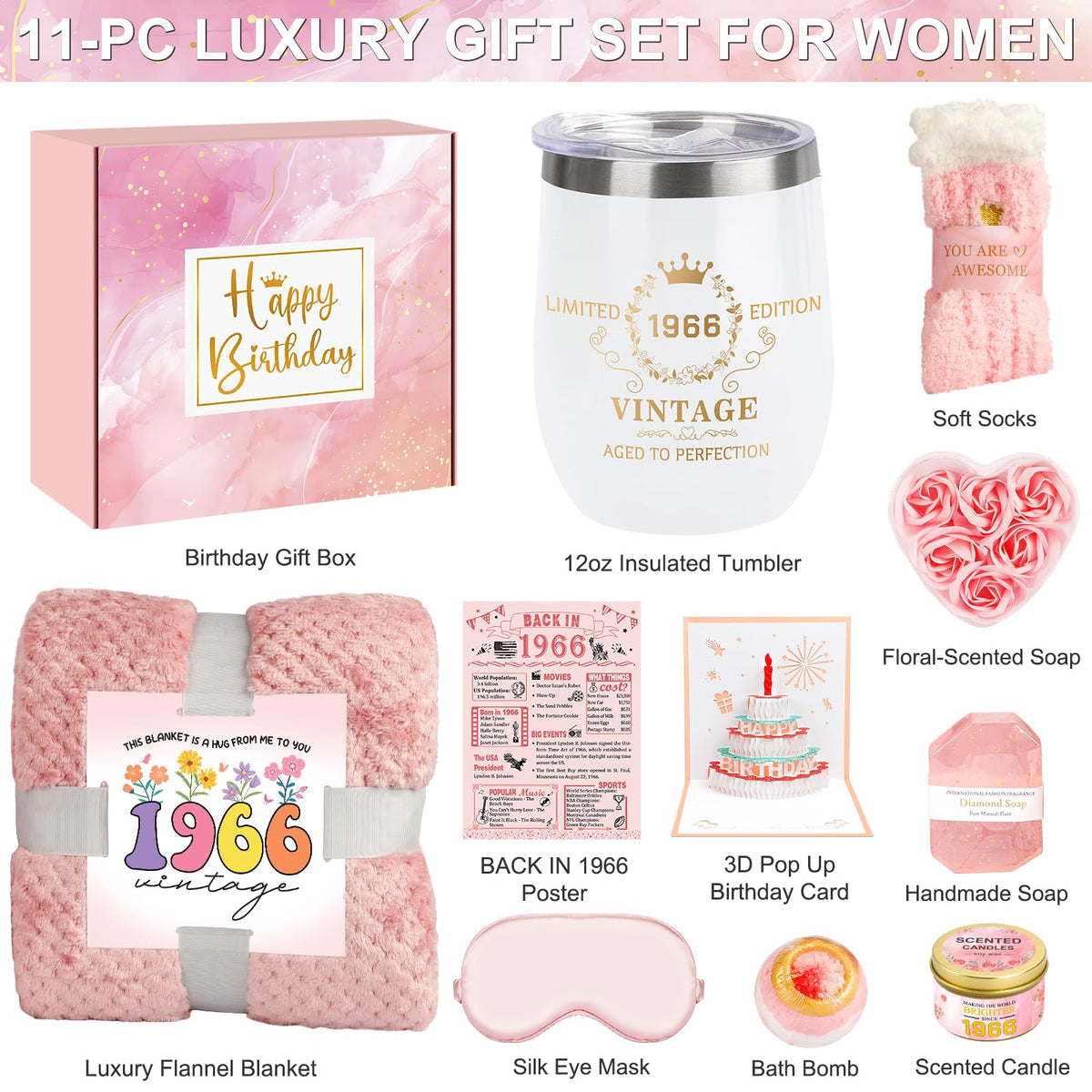 Spa Gift Basket with Blanket T716