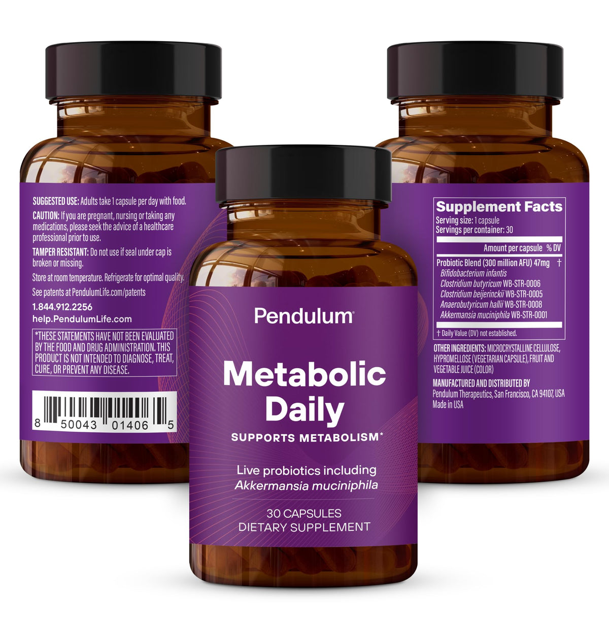 Multi-Strain Probiotic with Akkermansia muciniphila 30 Capsules T886307