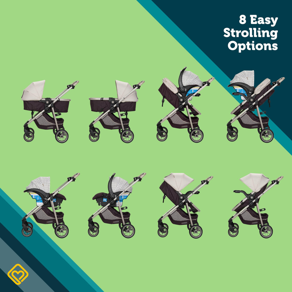 8-in-1 Stroller and Car Seat Combo A594