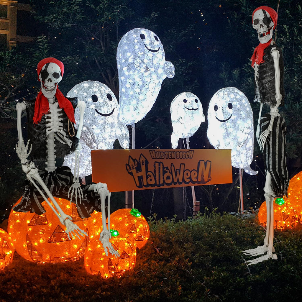 Life Size Pirate Skeleton with Movable Joints B714