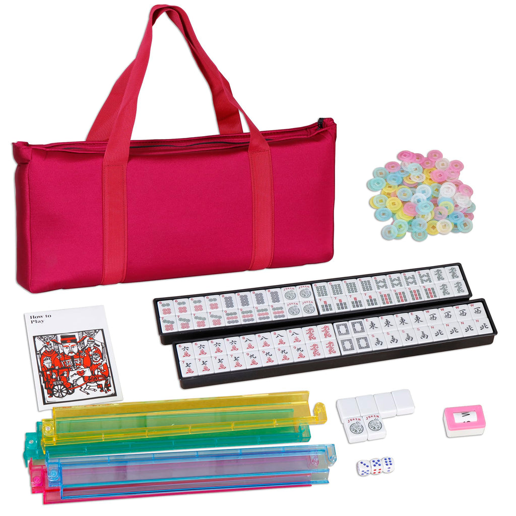 166 Tiles Mah Jongg Set with Soft Velour Bag L41030