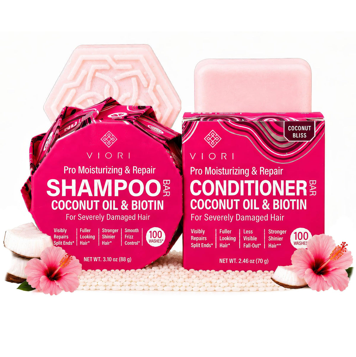 Coconut Repair Shampoo & Conditioner Set B8841