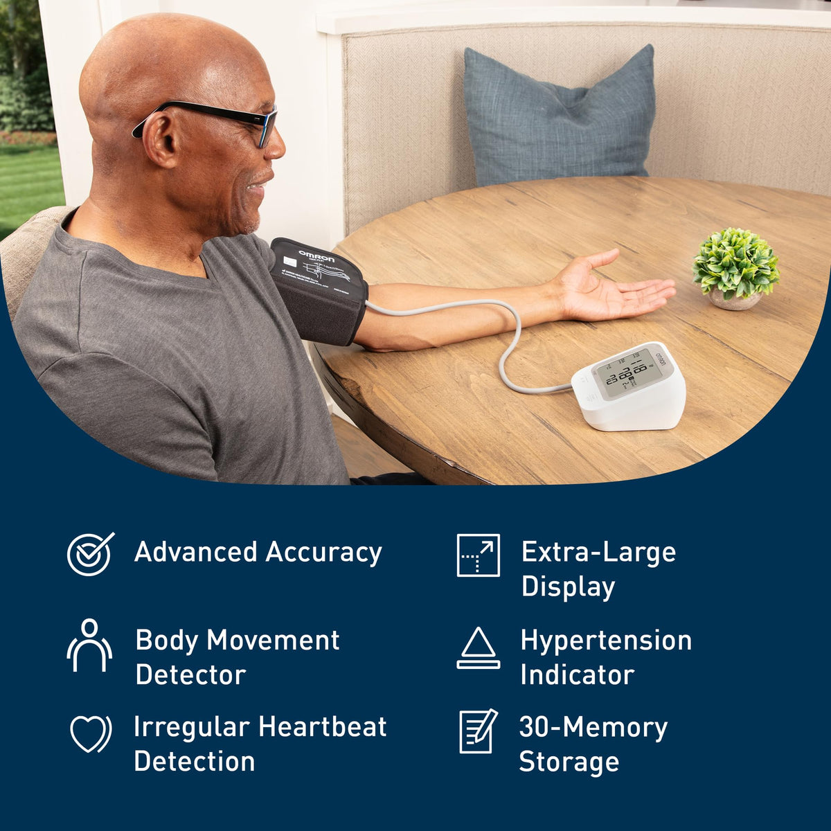 Silver Upper Arm Blood Pressure Monitor L76236