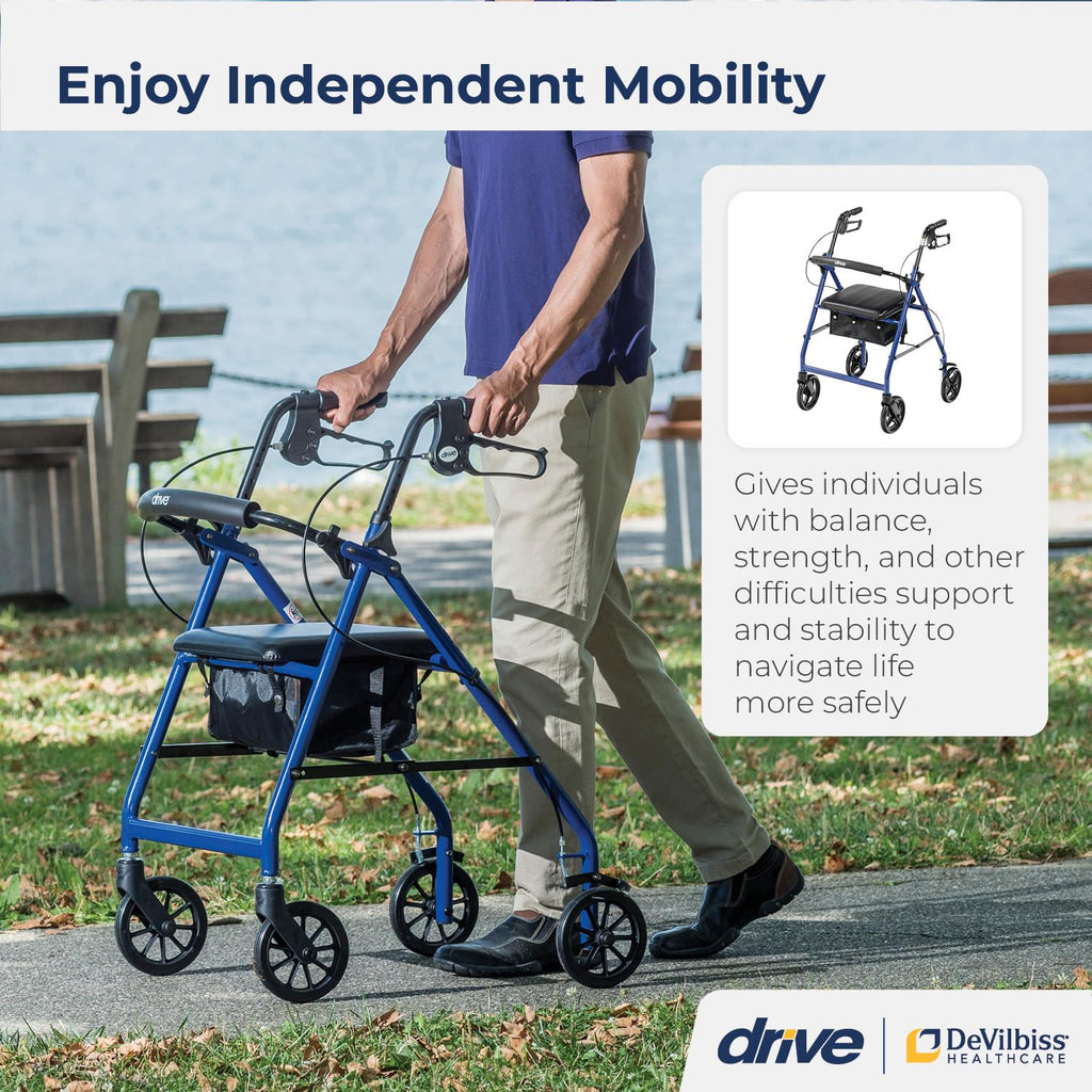 Foldable Rollator Walker with Seat H16161