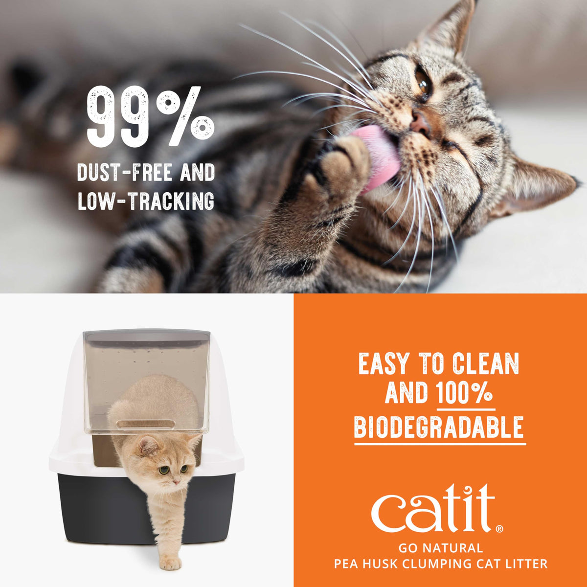 Pea Husk Clumping Cat Litter 12.3 lb B154