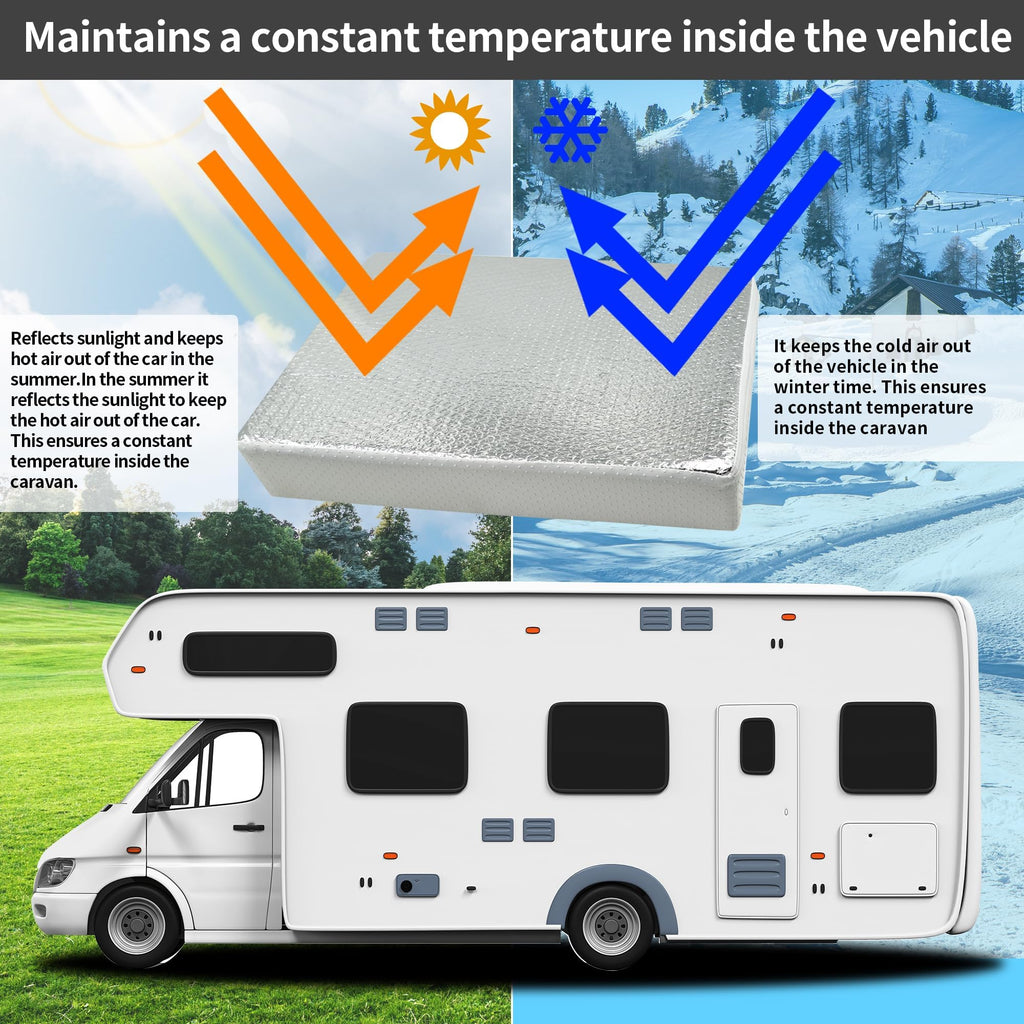 22 x 14 Inch RV Vent Insulator with Reflective Surface O4999